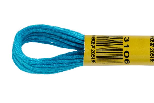 Мулине ПНК им.Кирова цв.3106 мор. волна, Россия, 24 мотка по 8 метров