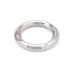 Кольцо литое металл in ⌀18 мм (25 мм внешн.), граненое (Nickel серебро (никель)), 4 шт, MB199