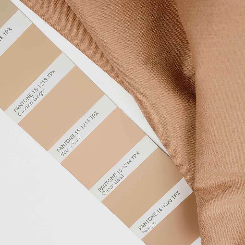 ТиСи (T/C) поплин стрейч 110 г/м², 150 см / 1 метр, TBY.TC.15.1, цв.15 бежевый