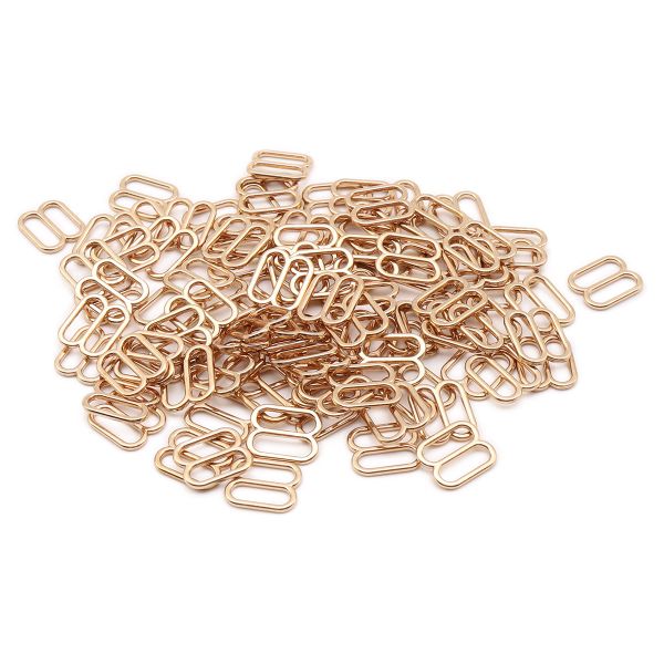 Рамки-регуляторы для бюстгальтера металл 10.0 мм, золото 02, ГМХ3435, 100 шт