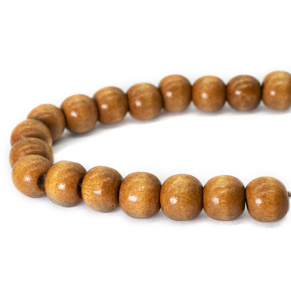 Бусины дерево ⌀10 мм, 50 г, Astra&Craft, коричневый