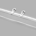 Лента (тесьма) шторная: сборка бантовая (1:2.5) 55 мм / 50 метров