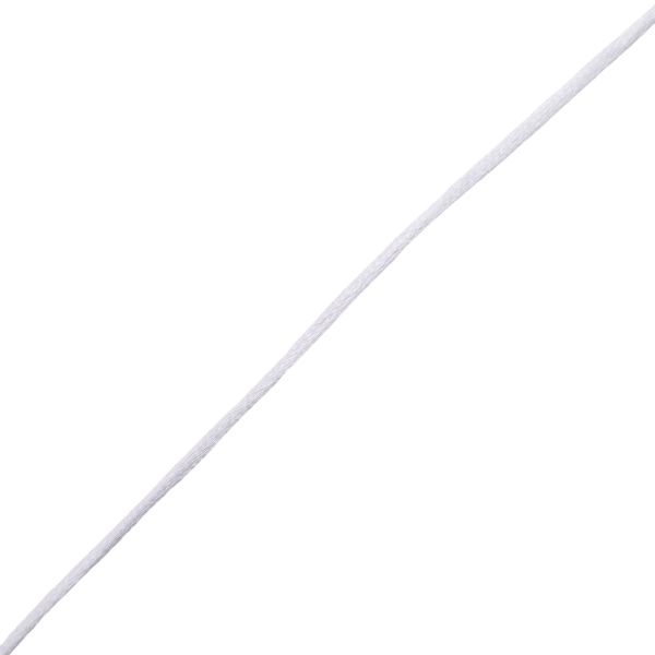 Шнур атласный корсетный ⌀2.0 мм / 45.7 метров, 2 белоснежный