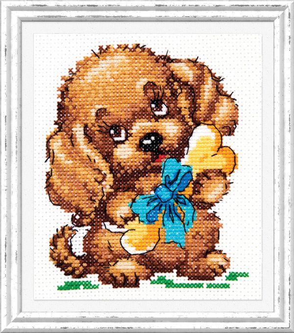 Набор для вышивания нитками Чудесная игла, Счастье есть 10х12 см