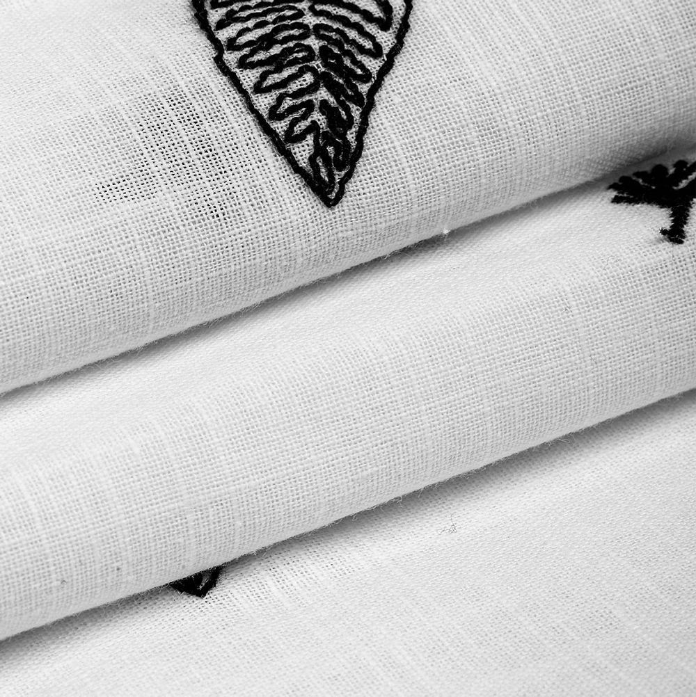 Ткань шитьё (прошва) 100 г/м², 150 см / 2 метра, TBY.Emb.A823.2.2, цв.02 белый