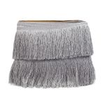 Бахрома отделочная широкая 120.0 мм / 25 метров, 361 серый