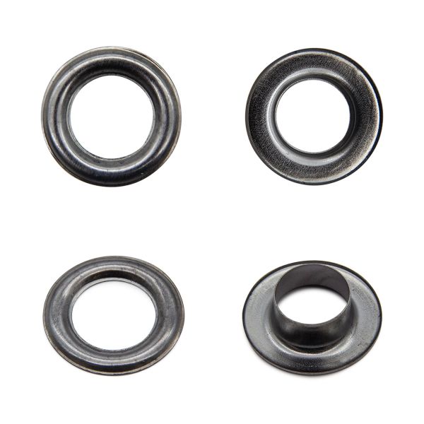 Люверсы металл ⌀13.0 мм (внутр.), h7 мм (внутр.), №28, металл, New Star, чер.никель, уп≈100 шт