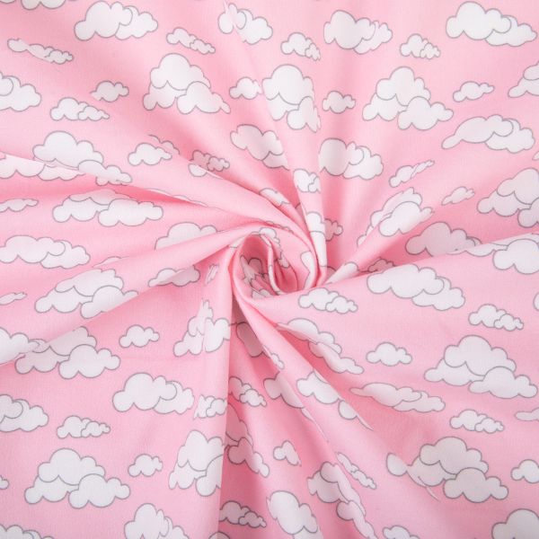 Ткань для пэчворка Peppy Молочные сны фланель, отрез 100х110 см, 175 г/м², МС-20 розовый, Peppy