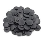 Пуговицы на ножке 28L (18мм) (Black (черный)), 48 шт, S090170