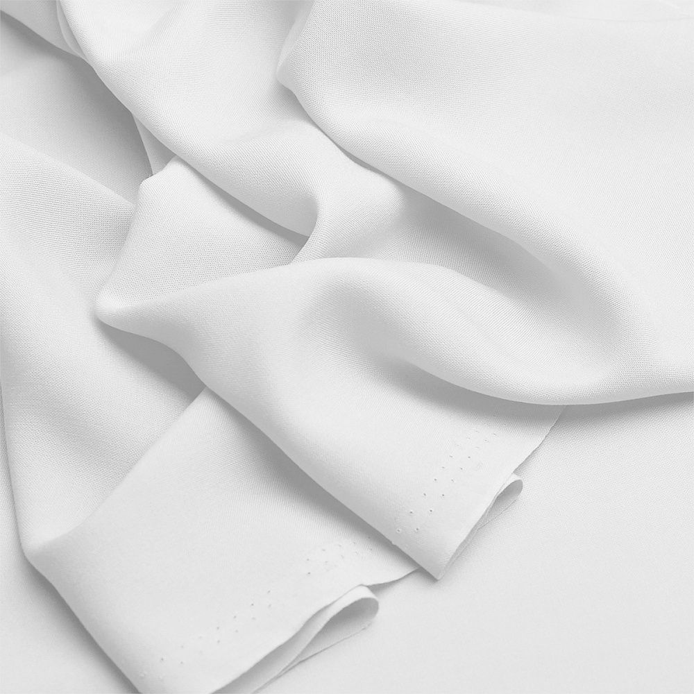 Штапель 110 г/м², 145 см / 2 метра, TBY-Vi-30-02.2, цв.02 отбеленный