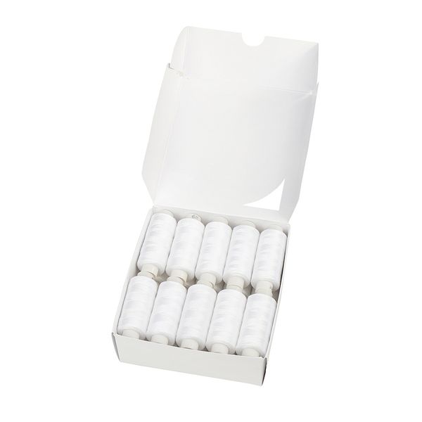 Нитки армированные ПНК им.Кирова 45ЛЛ, бытовые, 200 м / 20 кат., 0101 белый