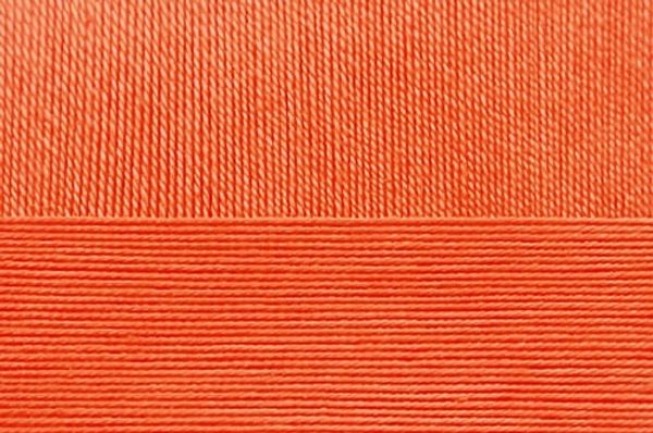 Пряжа Пехорка Цветное кружево / уп.4 мот. по 50 г, 475 м, 396 настурция