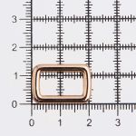 Рамка прямоугольная металл 15 мм /21х14 мм/ золото цв.02, ГУ12749, 4 шт