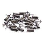 Наконечник для шнура металл шестигранный 20х7 мм, металл, чер.никель, 6660-0100, 20 шт