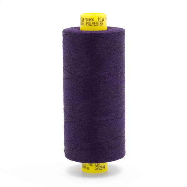 Нитка универсальная Gutermann Mara 120/2, 1000 м, 700207, 324 темно-фиолетовый, 1 катушка