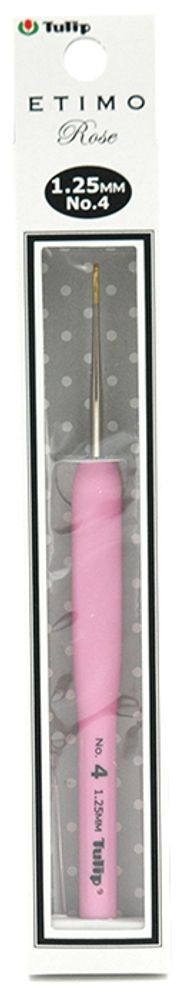 Крючок для вязания с ручкой Tulip Etimo Rose 1,25мм, TEL-04e