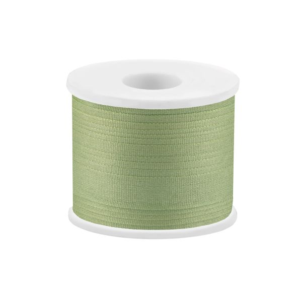 Лента (тесьма) шелковая 7.0 мм / 45.5±0.5 метров, №207 св.салатовый, Gamma SR-7