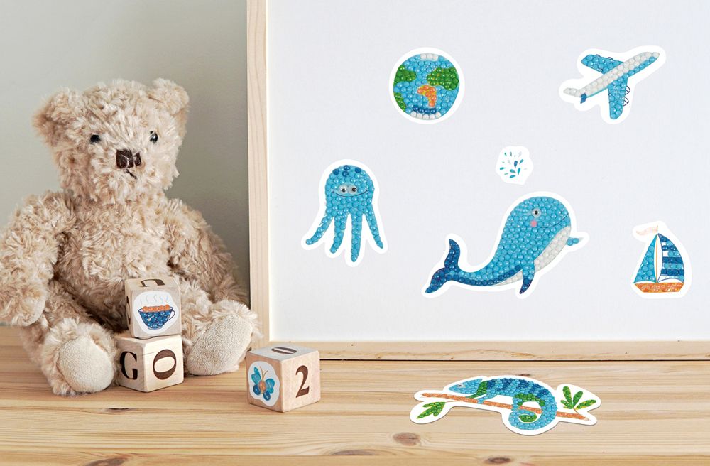 Наклейки декоративные Фрея ALVN-119, Синее настроение, 19.5х14 см