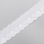 Кружево шитьё 30 мм / 13.72 м, 100% хлопок, белоснежный