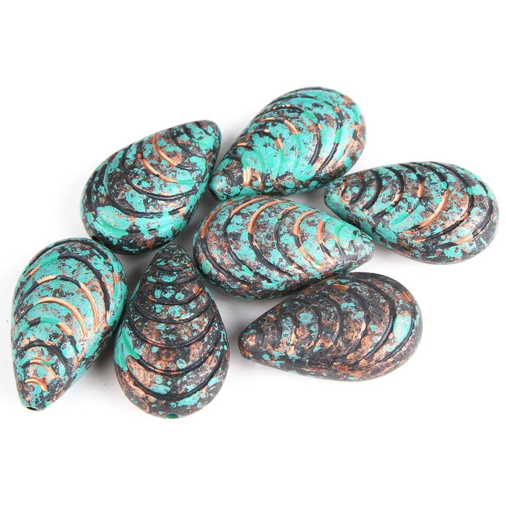 Бусины декоративные, 31х20х12 мм, упак., 7 шт, Астра /TOS/