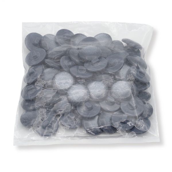 Пуговицы на ножке 32L (20мм), пластик (col.07 т.серый), 72 шт, CR P-45