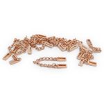 Цепочка-вешалка для верхней одежды 70 мм, золото цв.02, ГДЖ1514, 10 шт