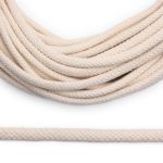 Шнур плоский плетеный х/б ⌀6.0 мм / 50 метров, цв. суровый, цв.Мн