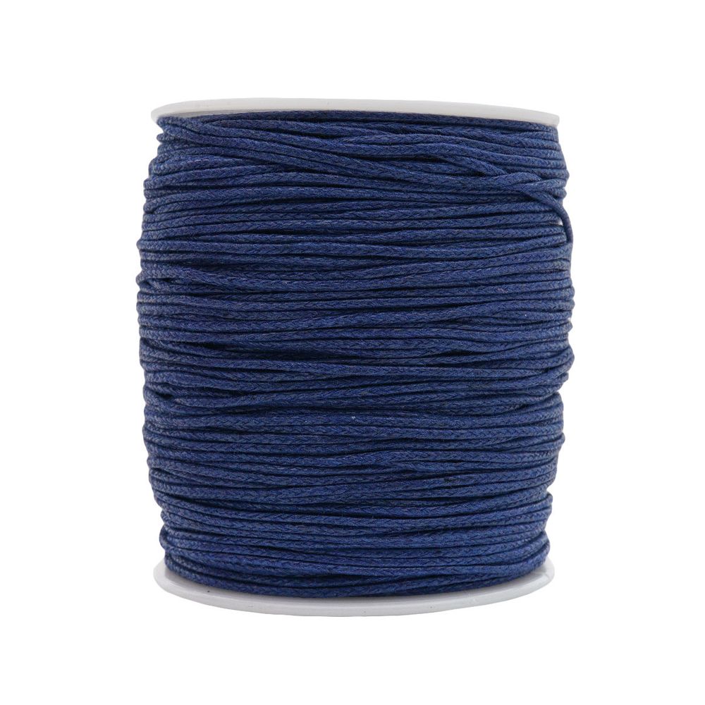 Шнур вощеный ⌀1.0 мм / 100 метров, 0371-9002 (С067 синий)