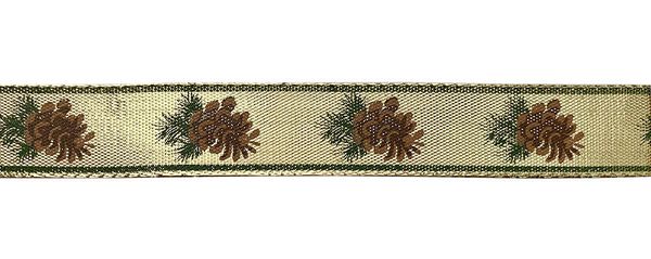 Тесьма металлизированная 20 мм, MDRP-203, 22.8 м, 01/золото, Gamma