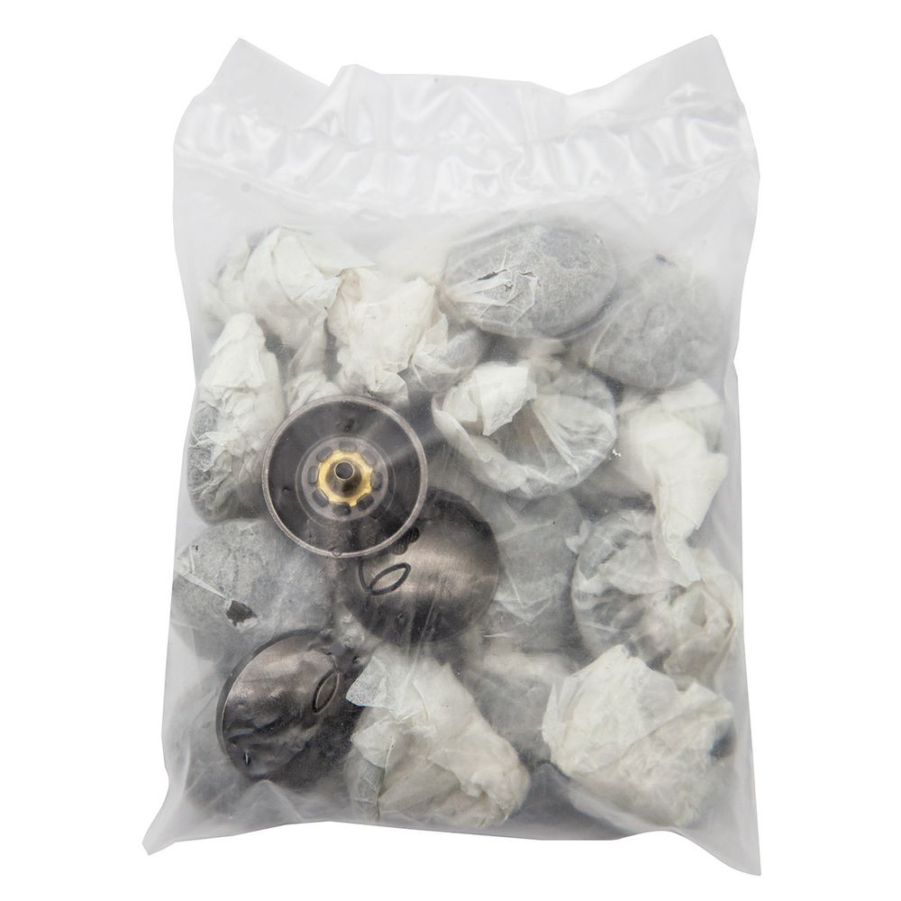 Часть кнопки 5/22 темное серебро мет. сфера с цветком, 20 шт