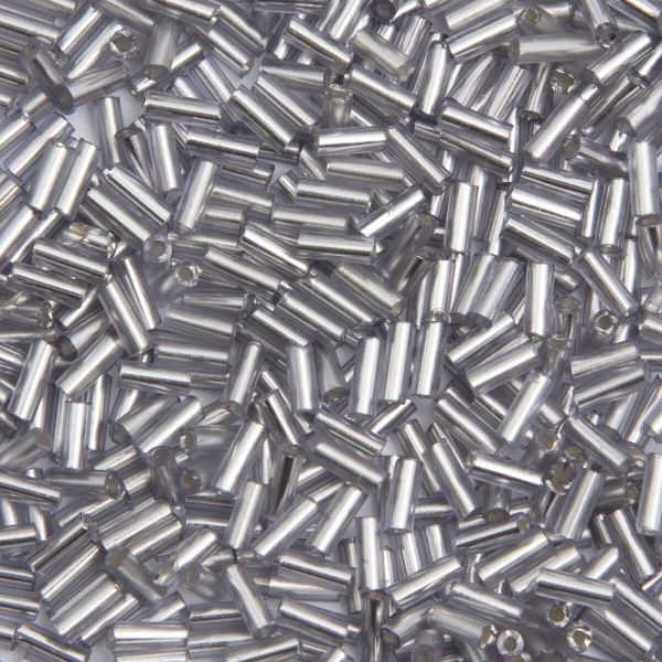 Стеклярус Astra&Craft 5 мм, 150 г (10х15 г), цв. 42А серебристая дымка