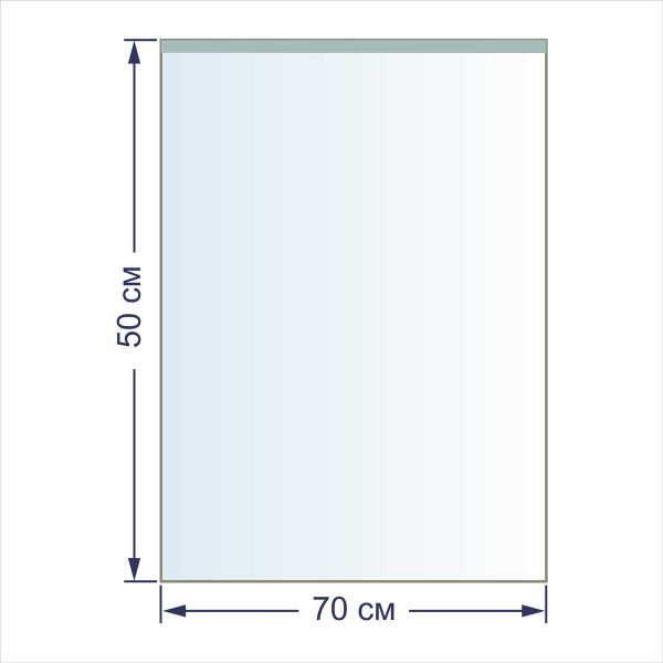 Пакет упаковочный 30 мкр. 50х70 см, 100 шт, п/эт, Gamma