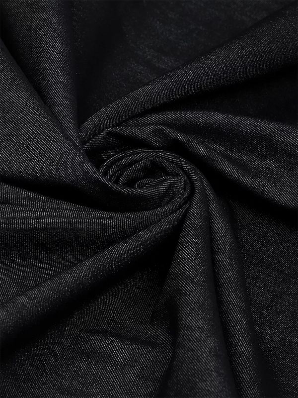 Джинс 240 г/м², 150 см / 25 метров, DJ.2, черный меланж