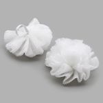 Бант декоративный ⌀11 см, уп., 10 шт, белый, С403