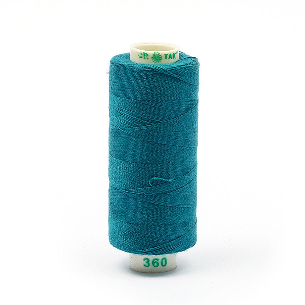 Нитки швейные бытовые Dor Tak 40/2, 366 м / 10 кат., 360 бирюзовый Нитки швейные бытовые Dor Tak 40/2, 366 м / 10 кат., 360 бирюзовый