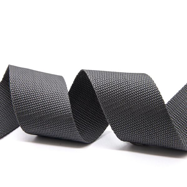 Стропа (ременная лента) 50 мм / 5х2.5 метра, толщ. 1.0 мм, [28 г/пог.м], 100% п/э, 33 серый