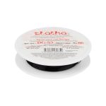Проволока для бисера ⌀0.3 мм, 10х10 м, ± 0.5 м, №06 черный, Zlatka DG-S3