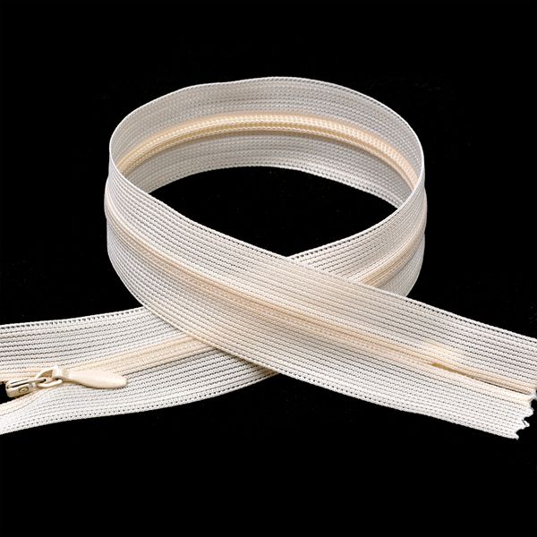 Молния потайная (скрытая) Т3 (3 мм) 1 зам., н/раз., 20 см, цв.S031 экрю уп.50 шт