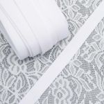 Резинка бельевая (бретелечная) 18.0 мм / 25 метров, белый, S090295