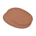 Заплатка, кожа, овал средний 10х14см с перфорацией, 2 шт в уп, 100% кожа, 02 св.коричневый