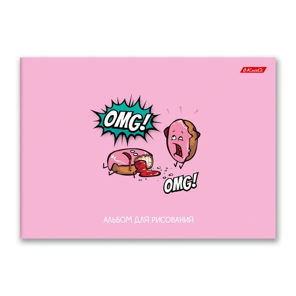 Альбом для рисования 100 г/м², A4 29х20.5 см, склейка с одной стороны 40 л., 4 шт, 40АЛКЛ4_000258 Бум!, Светоч