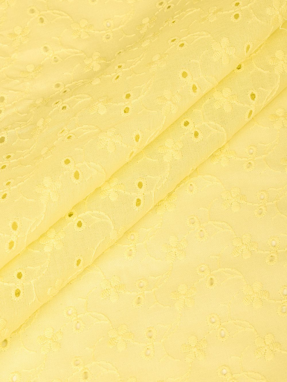 Ткань шитьё (прошва) 100 г/м², 150 см / 2 метра, TBY.Emb.8067.15, 15 желтый