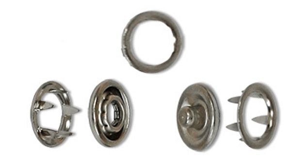 Кнопка рубашечная (джерси) открытая ⌀11.0 мм, ≈1440±20 шт, никель, Gamma