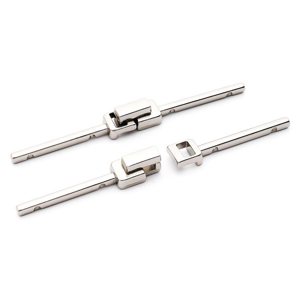 Пряжка-застежка металл (Nickel Серебро (никель)), МВ_2236, 6 шт