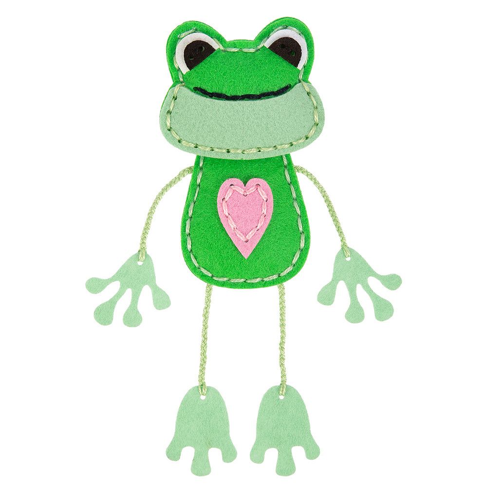 Набор для шитья игрушки Лягушка 16 см, Miadolla KD-0340