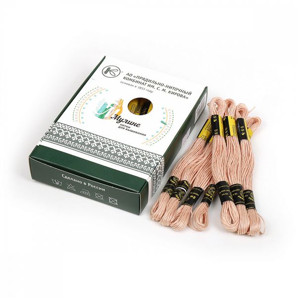 Мулине ПНК им.Кирова цв.6301 бледно терракотовый 24х8м С-Пб