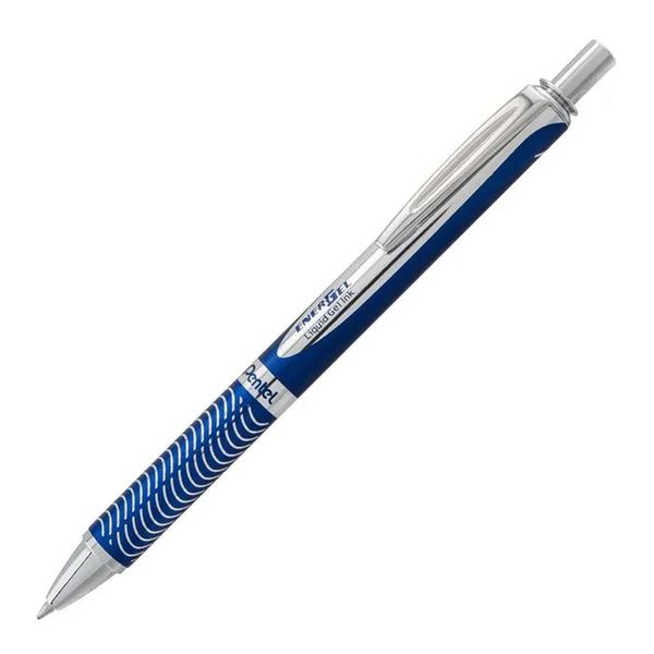 Ручка гелевая Energel Metal ⌀0.7 мм, TB цвет чернил: синий, Pentel BL407CC TB