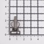 Слайдер (замок) для молнии трактор Т5 (5 мм), 26х14 мм, двухсторонний/перекидной, черный никель, 20 шт, ГЛТ9507