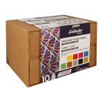 Набор красок Pebeo Setacolor Opaque Коллекция для темных и светлых тканей с аксессуарами 10 цв. 45 мл 758481 1