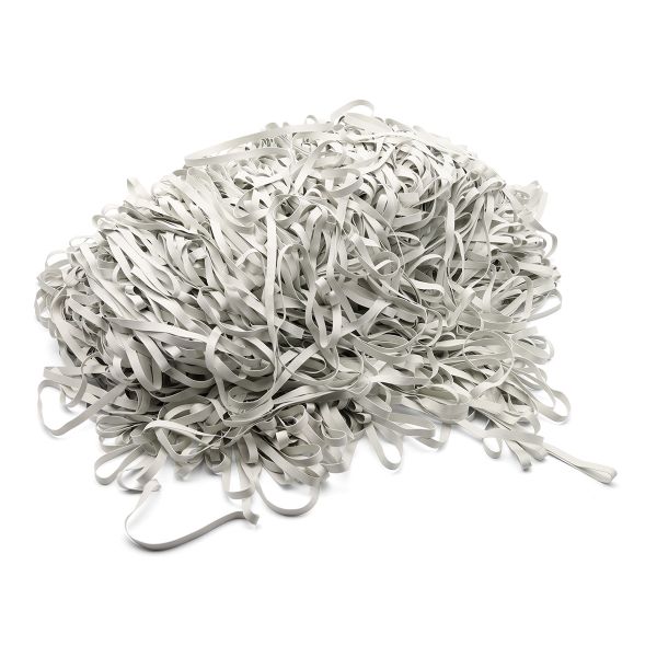 Резинка латексная гладкая 8.0 мм / 5 кг (≈ 775 метров), толщ. 0.6 мм, белый